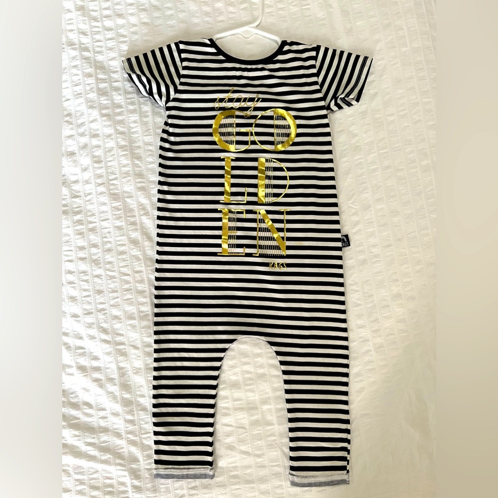 Stay Golden Rags Romper